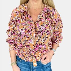 A Shirt Thing Tulip Penelope Top - Pink - S